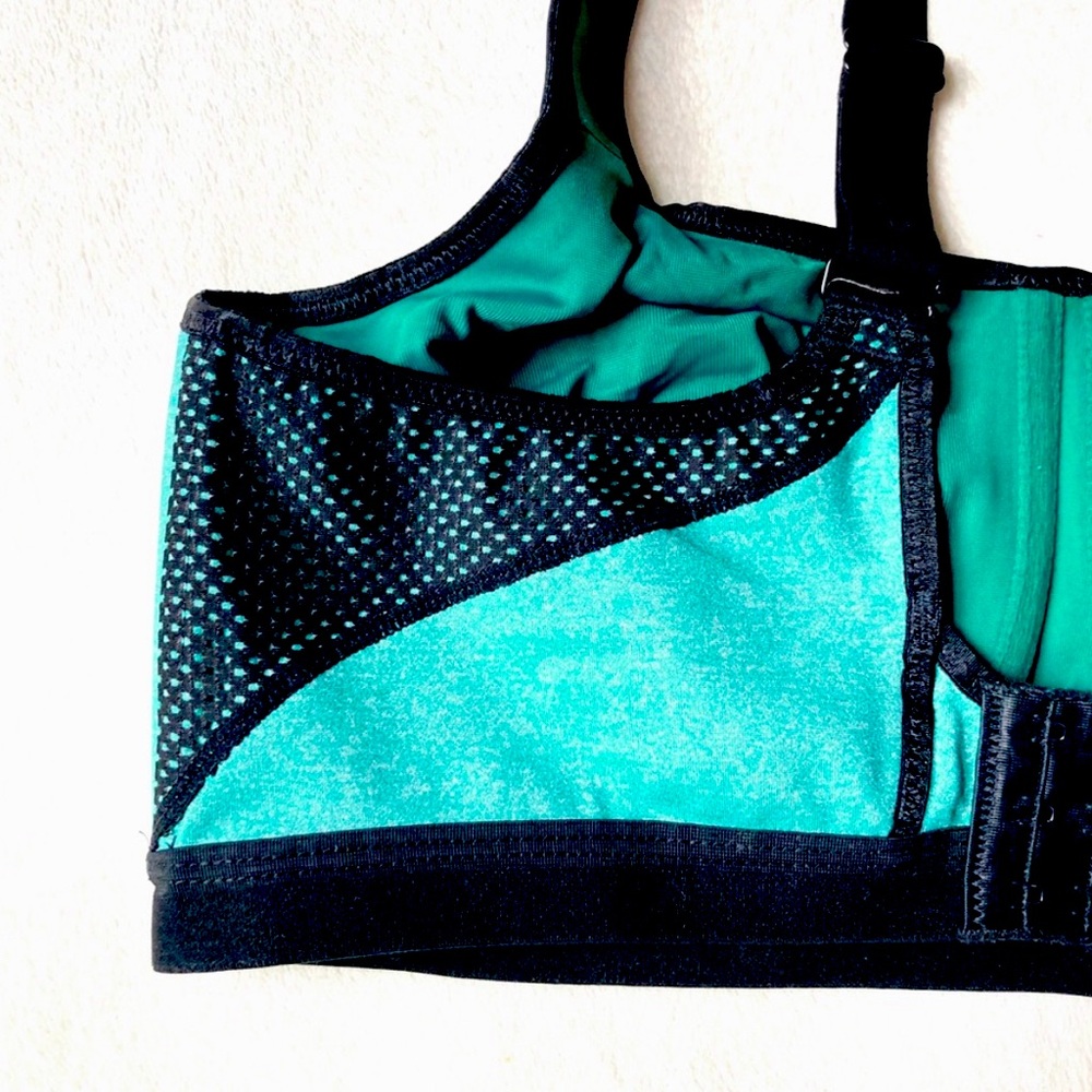 WACOAL Nordstrom Brandi High Impact‎ Underwire Sports Bra in Turquoise Teal 40DD - Picture 4 of 11